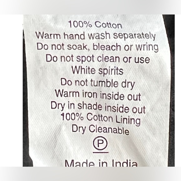 G2 by George Gross Womens Dress Size 16 Black Midi V-Neck A-Line 100% Cotton - Picture 9 of 10